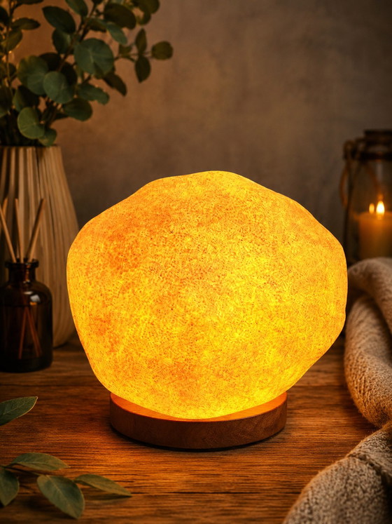 Originele André Cazenave "Dora Moon Rock" lamp uit de jaren 70 voor Singleton (37x31cm) – vintage (photo 3 of 6)