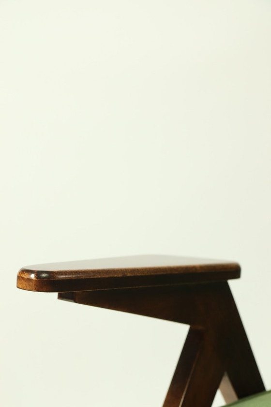 Image 1 of Paar vintage fauteuils groen Royal fluweel MCM ontwerp