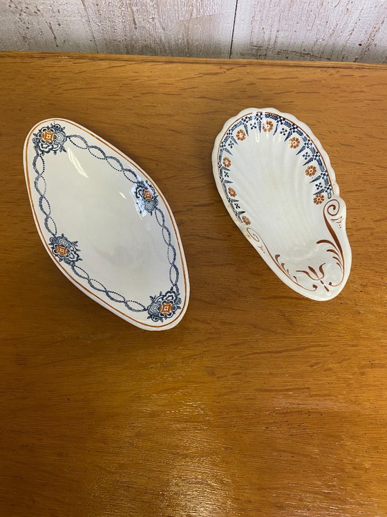 Image 1 of Een paar mooie serveerschalen uit St Amand.