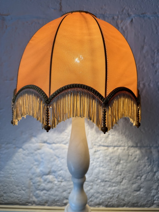 Image 1 of 1970s alabaster column lamp