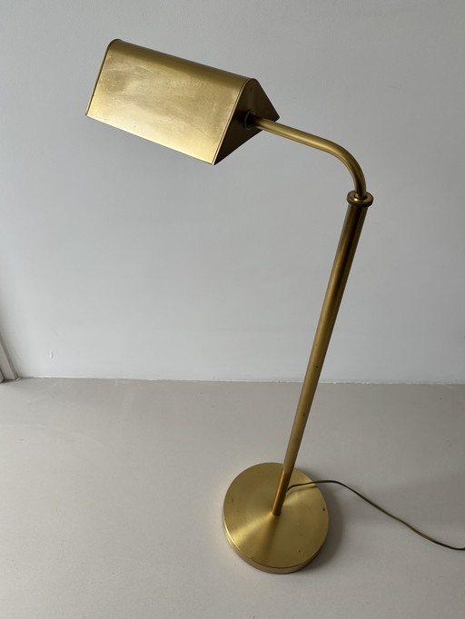 Sölken leuchten brass copper floorlamp Germany 1970