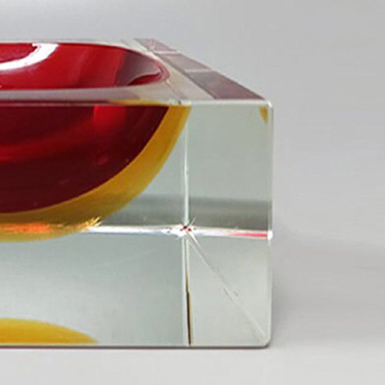 Image 1 of Schale aus Muranoglas im Mid-Century-Modern-Stil der 1960er Jahre von Flavio Poli für Seguso Sommerso / Ablageschale