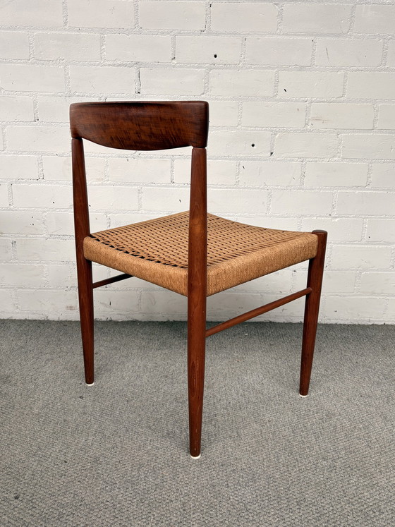 Image 1 of Bramin, table de design danois avec rallonge et 4 chaises