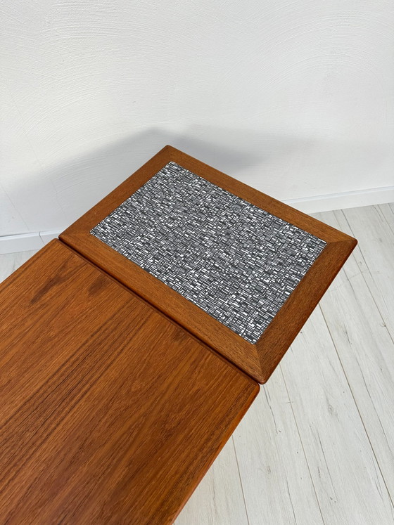 Image 1 of 1960s Vintage Danish Mid-Century Extendable Teak Coffee Table by Trioh Møbler