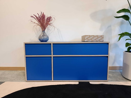 Buffet Tylko bleu à quatre tiroirs