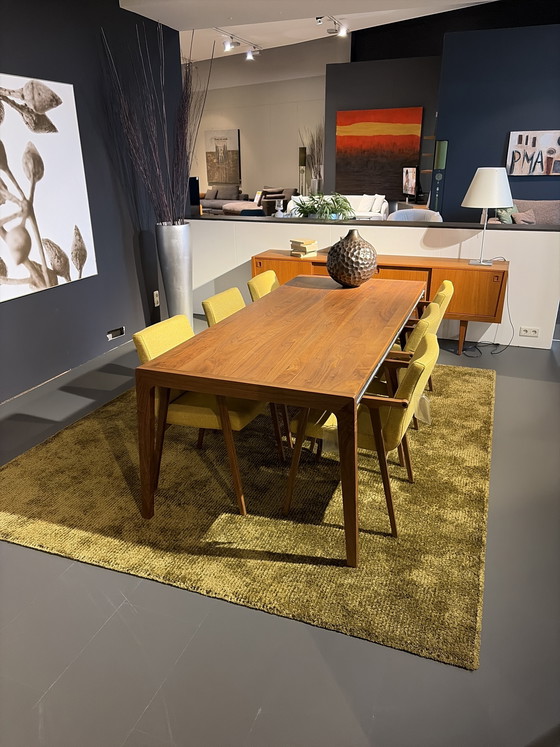 Image 1 of Harvink “Splinter” eetkamerstoel noten frame