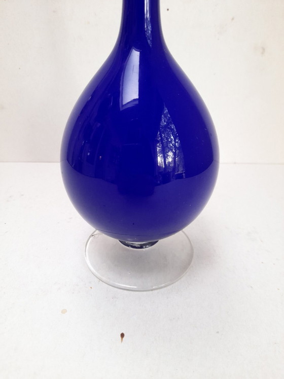 Vaso soliflore in opalina blu reale, Vasi (foto 2 di 5)
