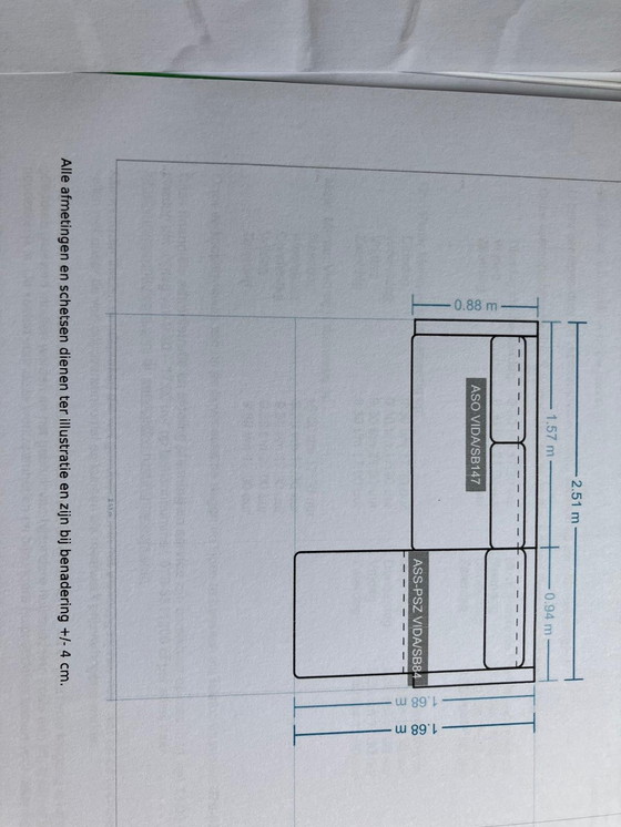 Image 1 of Canapé VIDA de Rolf Benz, canapé design modulaire avec chaise longue