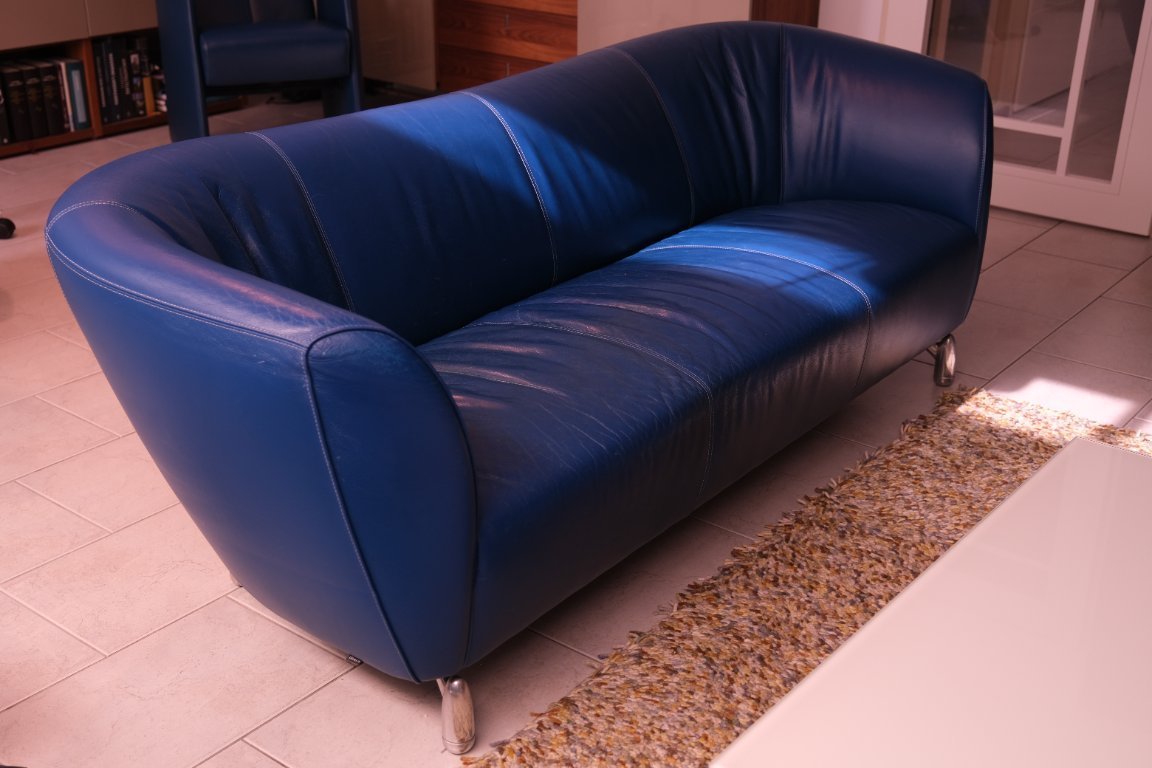 Leolux Pupila 3 zitsbank + chaise longue | Whoppah