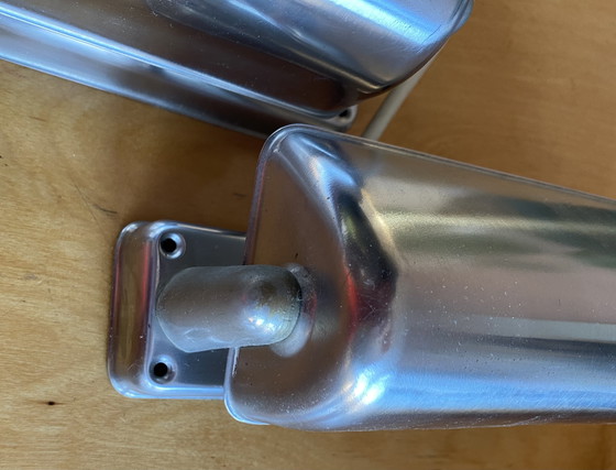 Image 1 of 2 wandlampjes verchroomd