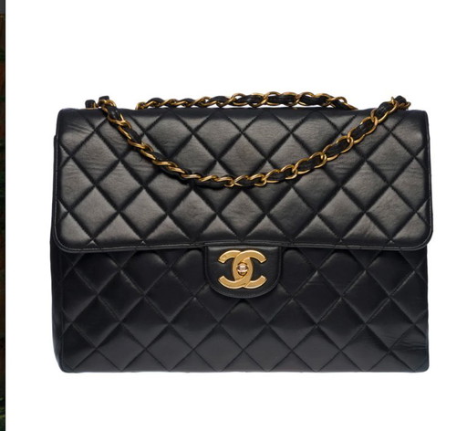 Borsa CHANEL Timeless/Classique en Cuir Noir - 100406