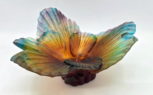 Emilio ROBBA en DAUM - Palm Tree Bowl van glaspasta