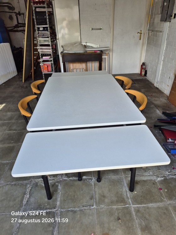 Vintage Tafel 4 Stoelen – tavo, Eettafels, Metal, Wood (photo 5 of 9)