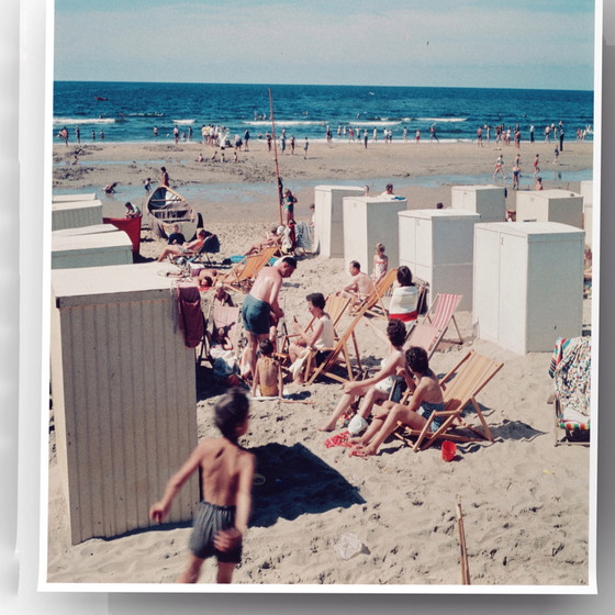 Image 1 of 1x Badende, 1960 | Mid Century Strandfotografie Farbe