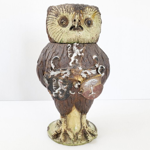 Precioso bombonera antigua de cerámica firmada con la letra "N", ¿de época del siglo XIX?