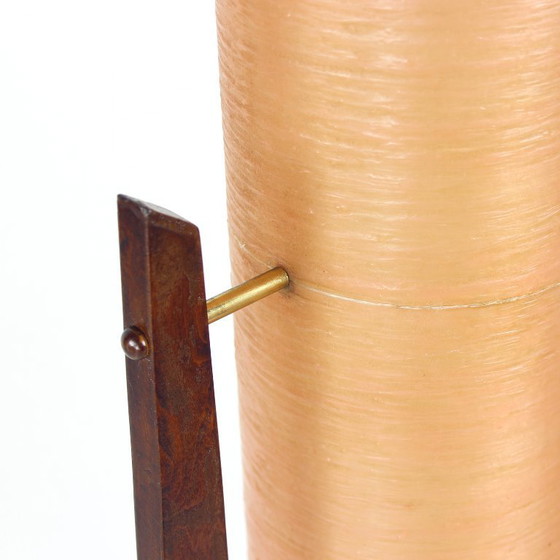 Image 1 of Lampada a razzo spaziale indipendente in fibra di vetro rosa, Cecoslovacchia, anni '60