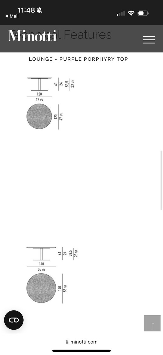 Image 1 of Tavolo da pranzo Minotti 'Bellagio'