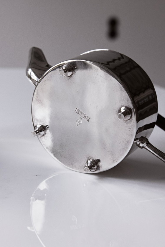 Image 1 of 2 teiere inglesi placcate in argento del modernismo inglese, secondo Christopher Dresser