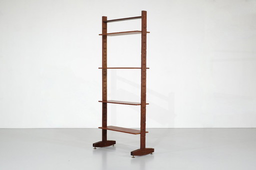 Italiaanse boekenplanken in teakhout - jaren 60