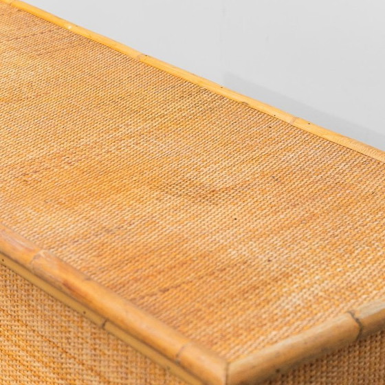 Image 1 of CREDENZA IN BAMBÙ E RATTAN ANNI ’70 VINTAGE MODERNARIATO
