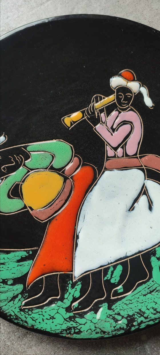 Image 1 of Pair of vintage Nabeul wall plates (1950s/60s)