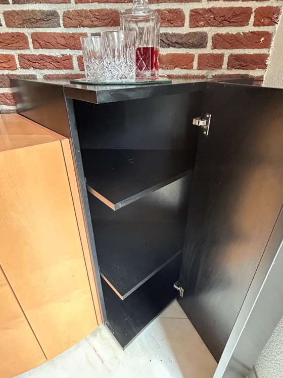 Modern Design Wandmeubel Uit 3 Delen – Wandkast, Glass, Wood (photo 7 of 20)