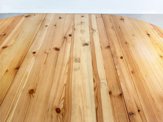 Image 1 of Rainer Daumiller dining table pine midcentury design extendable 2