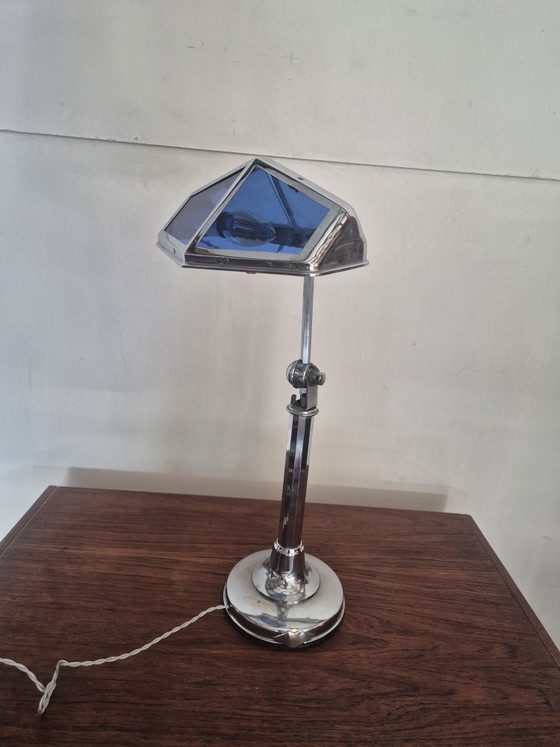 French Art Deco Desk Lamp by Pirouett 1930 – Table lamps, Metal, Glass (photo 12 of 15)