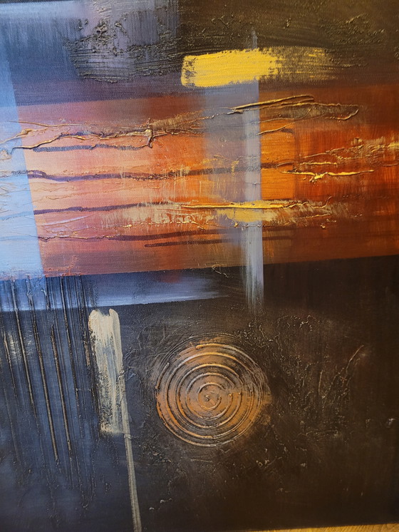 Image 1 of Dipinto ad olio astratto di Han Teng