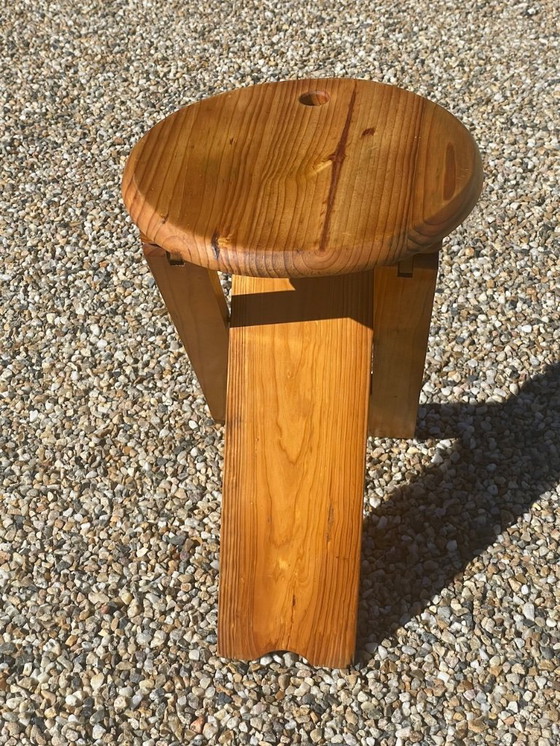 Image 1 of Mid-Century, TS Folding Stool, by Roger Tallon for Sentou, 1970s