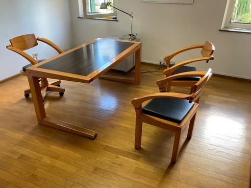 Scrivania Giorgetti Massimo Scolari con sedie