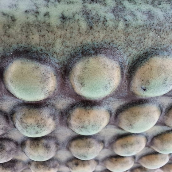 Image 1 of Muntgroene handvatvaas VEB Haldensleben ‘Dots’ | 4074