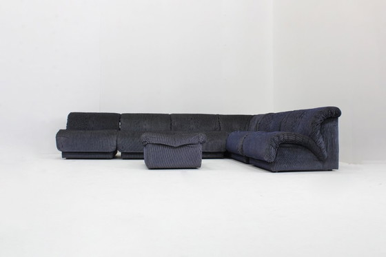 Image 1 of Vintage Italiaanse modulaire bank Doimo Salotti jaren 70 set van 7