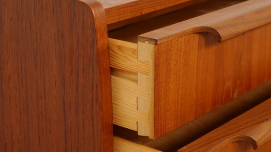 Vintage Ladekast | 3 Lades | Nachtkastje | Teak – Ladekasten, Wood (photo 8 of 9)