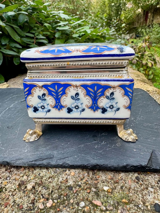 Porcelain jewelry box Florence 60s, Decorative Objects, Multi Color (photo 5 of 10)