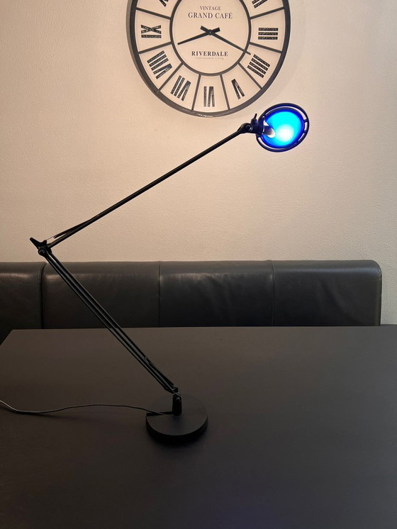 Image 1 of Luceplan Berenice D12 – Design door Rizzatto & Meda – verstelbare blauwe kap