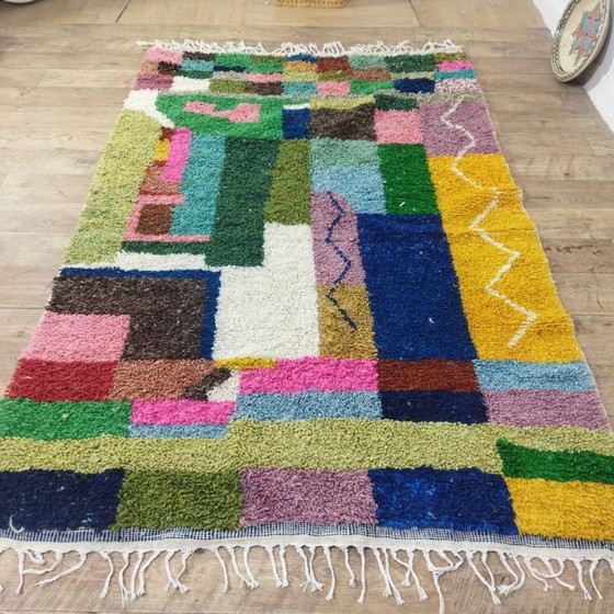 Image 1 of Colorful Berber Rug – Colorful Berber Carpet | Moroccan Wool Rug | 240 × 157 cm