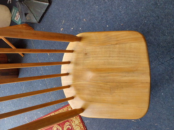 Image 1 of 4 x Pastoe Cees Braakman 1950s spindle chairs light oak