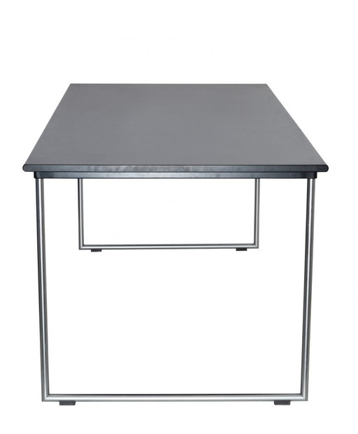 Gispen Gs 1296 - Table - Aluminum Frame - Black Top