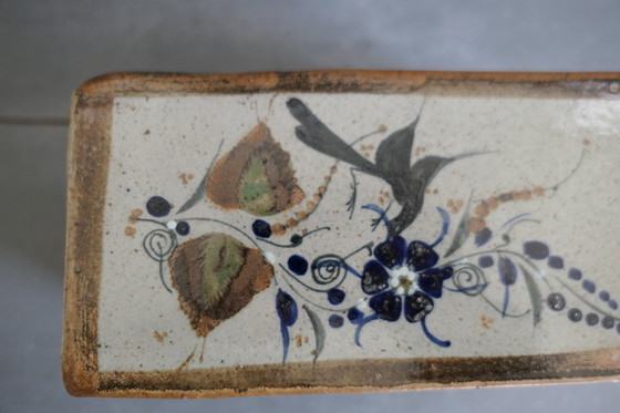 Image 1 of Vintage Tonala Mexico Blok Vaas Jorge Wilmot