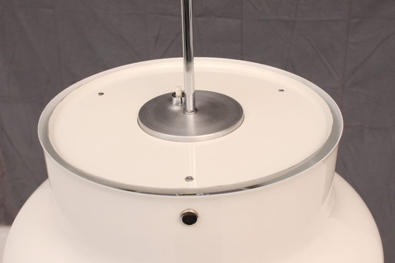 Image 1 of Fast wie neu! Anders Pehrson weiße Vintage Bumling Designer Pendelleuchte, 400 Edition, Ateljé Lyktan Deckenlampe, Schweden 1968