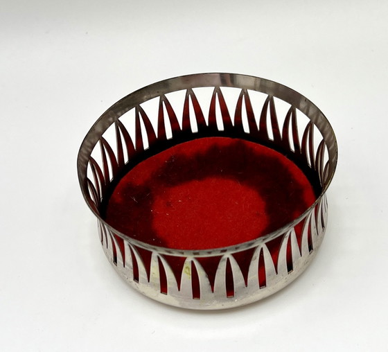 Image 1 of Mid-Century Tisch-Set – Kerzenleuchter, Servierschale & Flaschenhalter