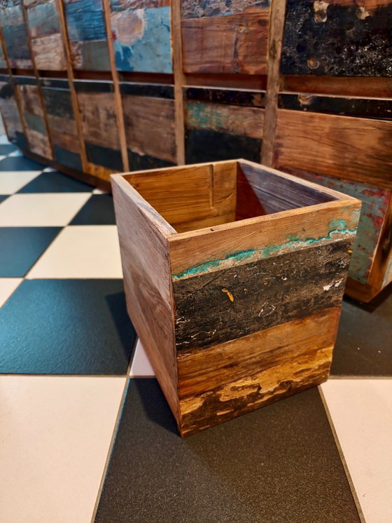 Cassettiera in legno riciclato – Cassettiere (photo 4 of 9)