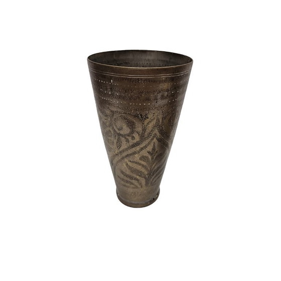 Image 1 of Petits vases vintage en laiton provenant d'Inde, années 1960/70