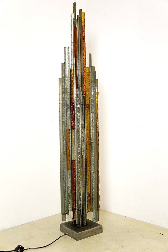 Image 1 of Poliarte Brutalist Floor Lamp, 1970s by Albano Poli