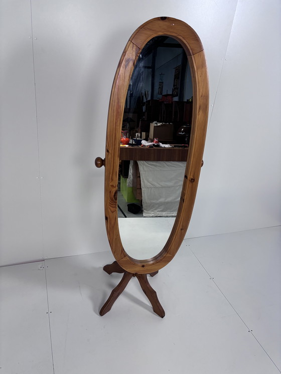 Image 1 of Vintage Pass Mirror Wood