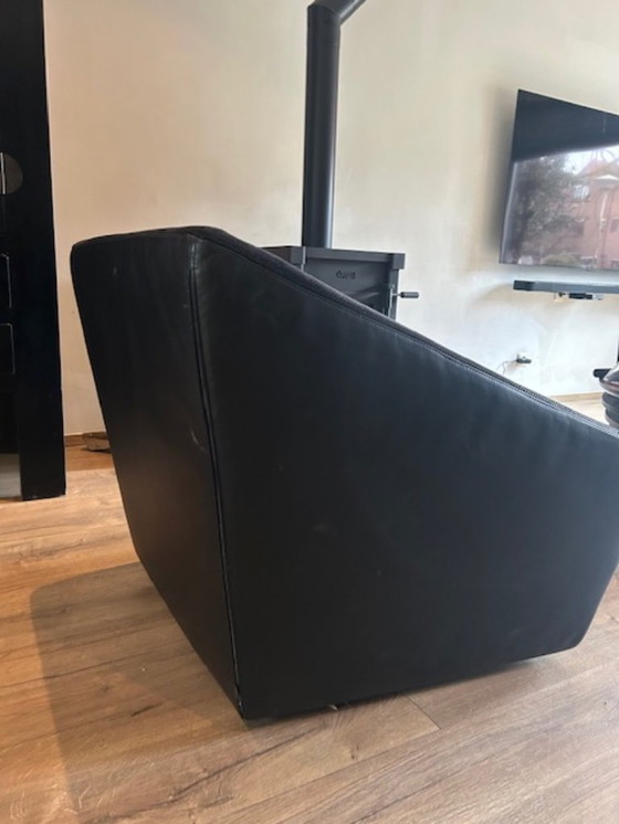 Image 1 of Poltrona di design in pelle e tessuto del marchio tedesco COR