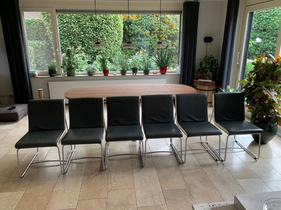 Sedie da pranzo Leolux Spring Design (6) – Leather, Chrome (photo 2 of 6)