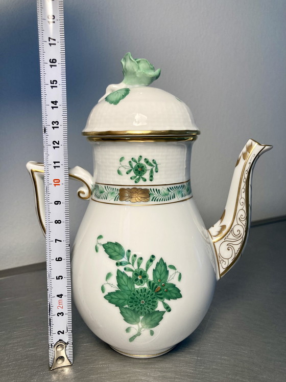 Image 1 of Herend Apponyi Chinesisch Bouquet In Grün Mokka