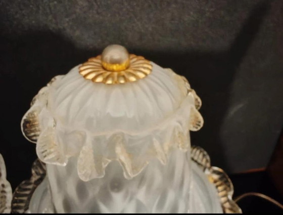 Image 1 of set de lampes  de Murano champignon